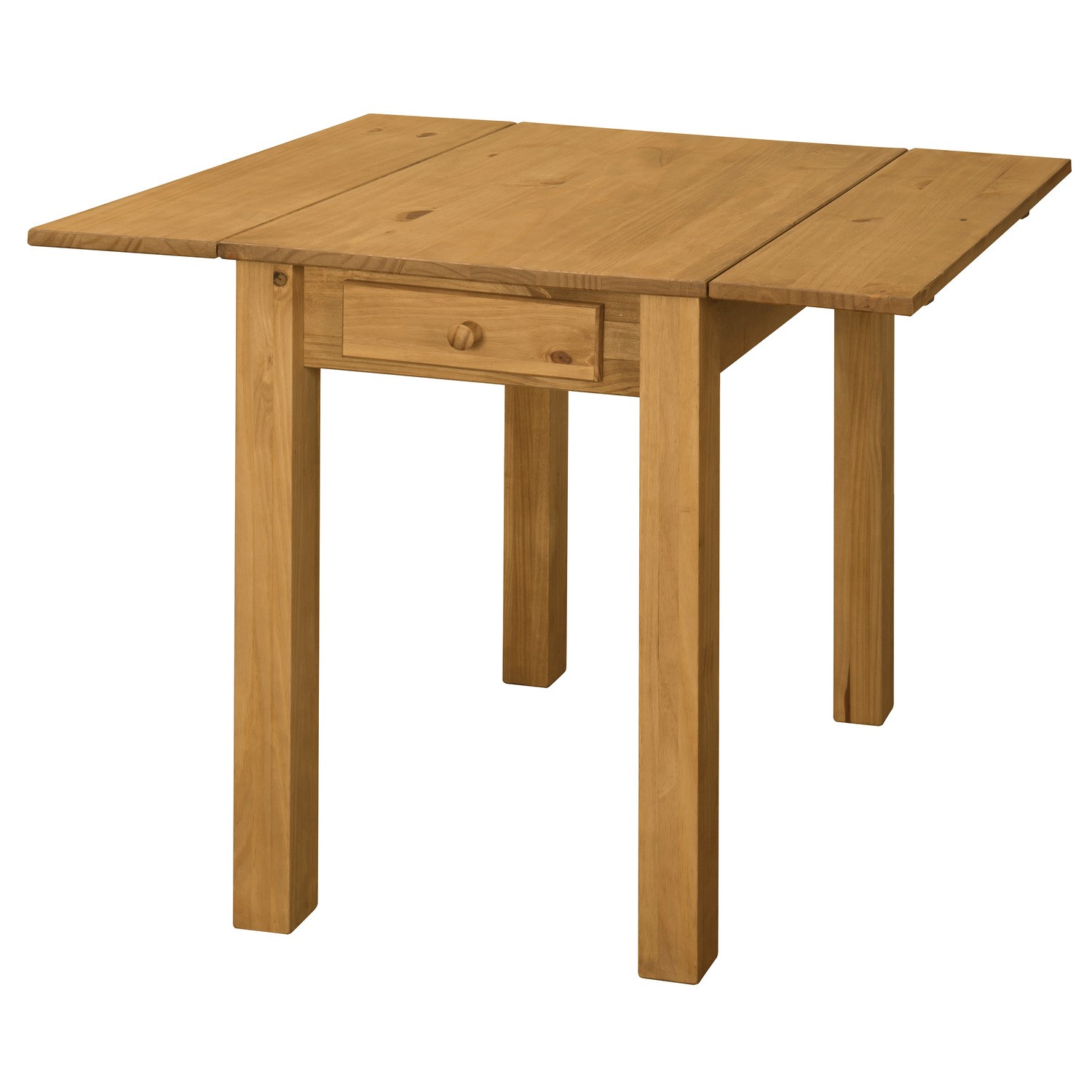GRADE A1 - Emerson Small Drop Leaf Solid Pine 2 Seater Dining Table - Furniture123