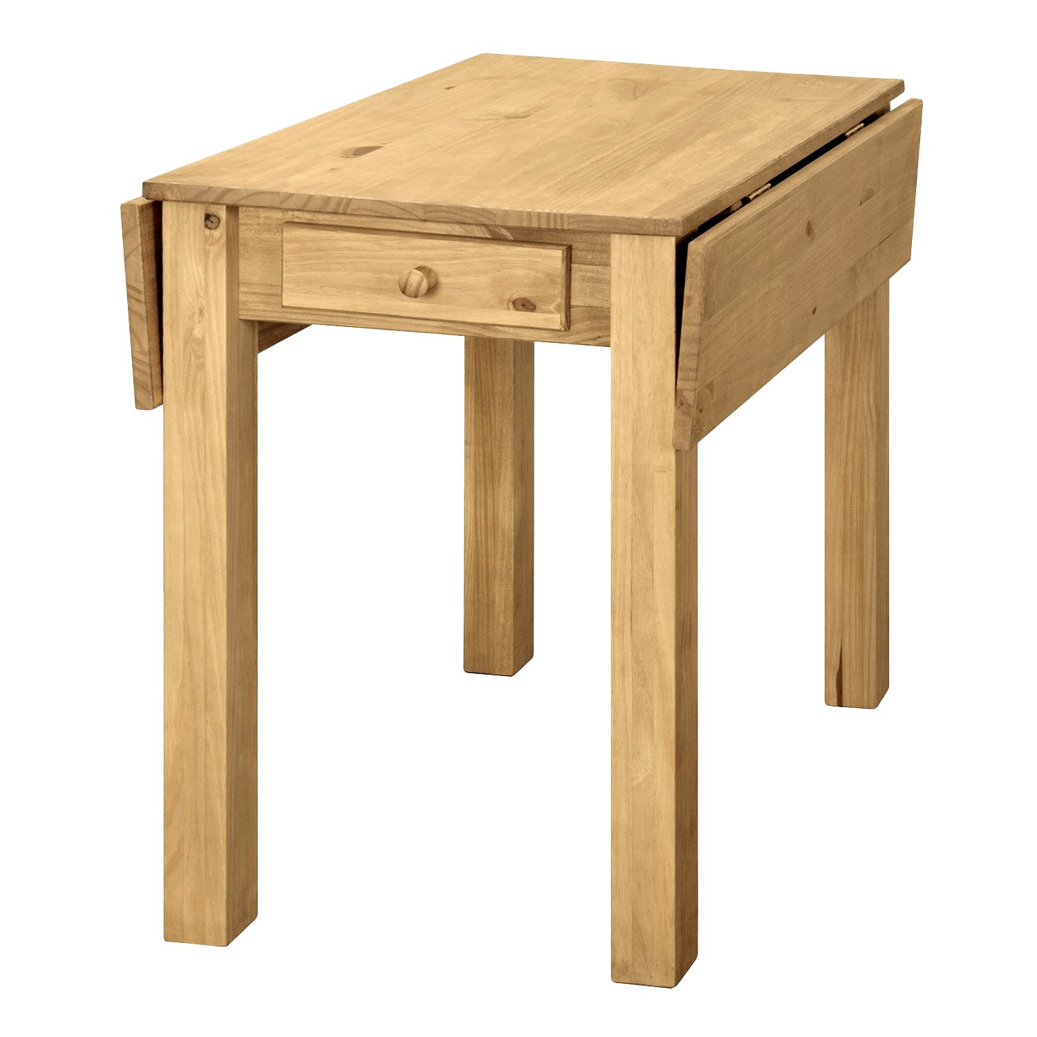 GRADE A1 - Drop Leaf Dining Table in Solid Pine - Seats 2- Emerson ...