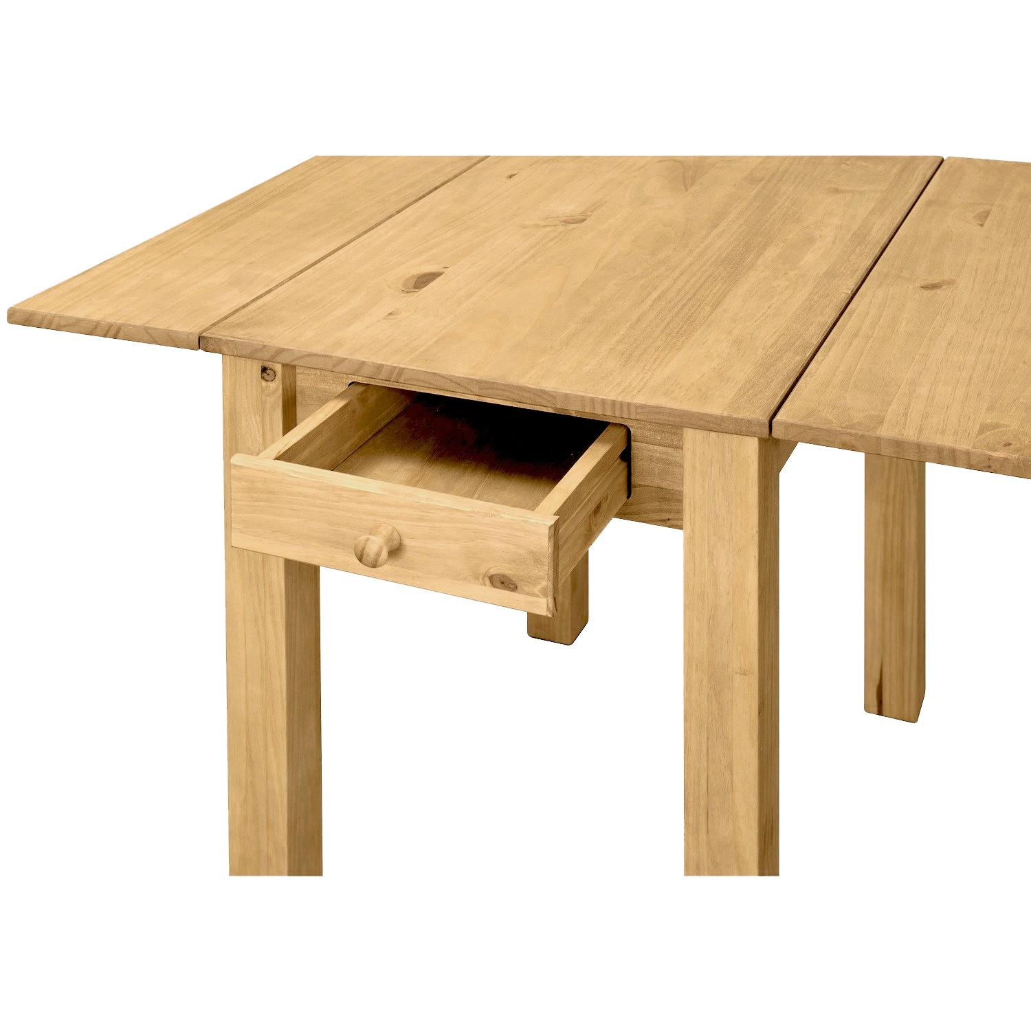 GRADE A1 - Drop Leaf Dining Table in Solid Pine - Seats 2- Emerson ...