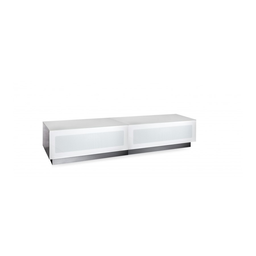 Alphason Element High Gloss Modular TV Unit with Infra red friendly doors in White