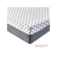 Super King Memory Foam Top 1000 Pocket Sprung Hybrid Rolled Mattress - Sleepful Premium