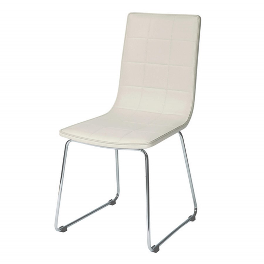 Wilkinson Furniture Inca Dining Set in White with 4 Chairs