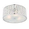 Ceiling Light with Crystals &amp; Flush Fittings - Belfont