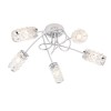 Colby 5 Light Semi Flush Ceiling Light with Crystal Effect IP44