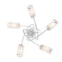 Colby 5 Light Semi Flush Ceiling Light with Crystal Effect IP44