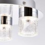 Ceiling Light with Bubbled Glass Shades & Flush Fitting - Imperial