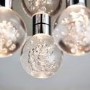 Versa Bathroom Ceiling Light with Bubbled Finish