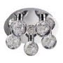 LED Ceiling Light in Chrome & Flush Fitting - Versa