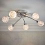 LED Ceiling Light with 6 Bubbled Shades - Versa