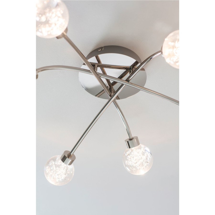 LED Ceiling Light with 6 Bubbled Shades - Versa