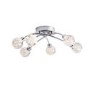 LED Ceiling Light with 6 Bubbled Shades - Versa