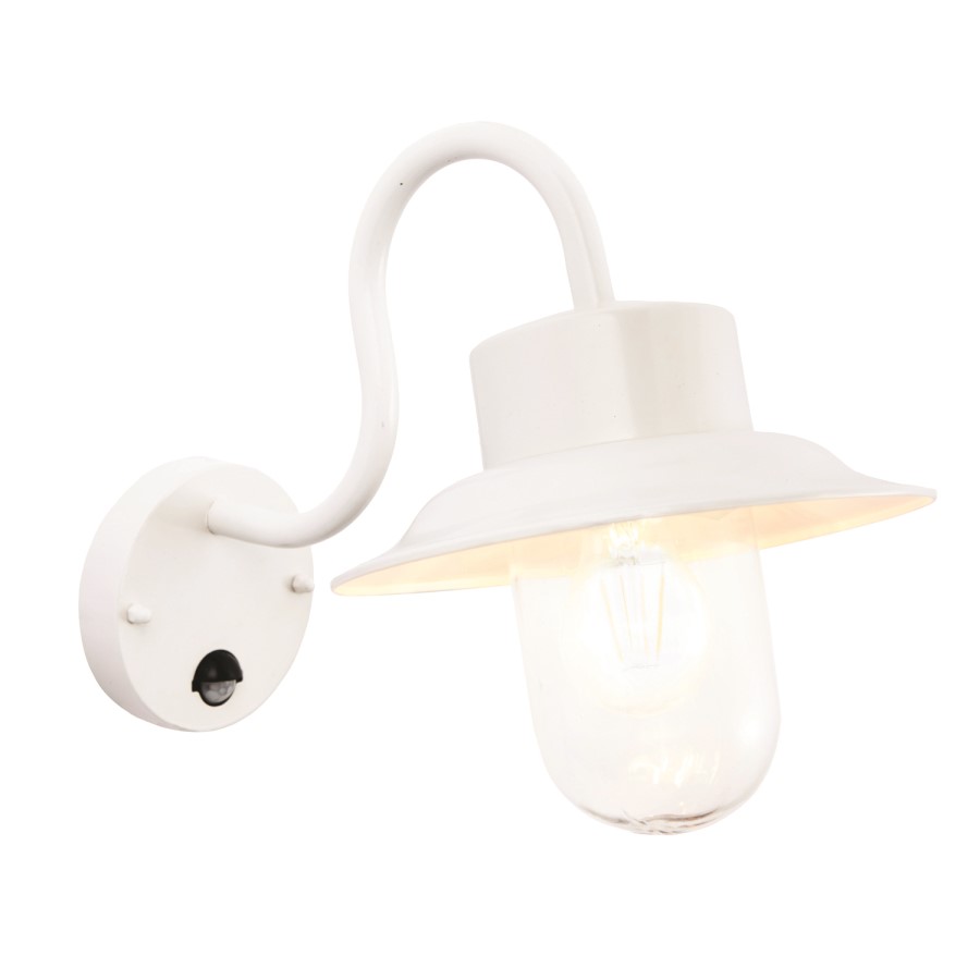 IP44 White Outdoor Wall Light - Chesham