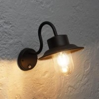 IP44 Black Outdoor Wall Light - Chesham