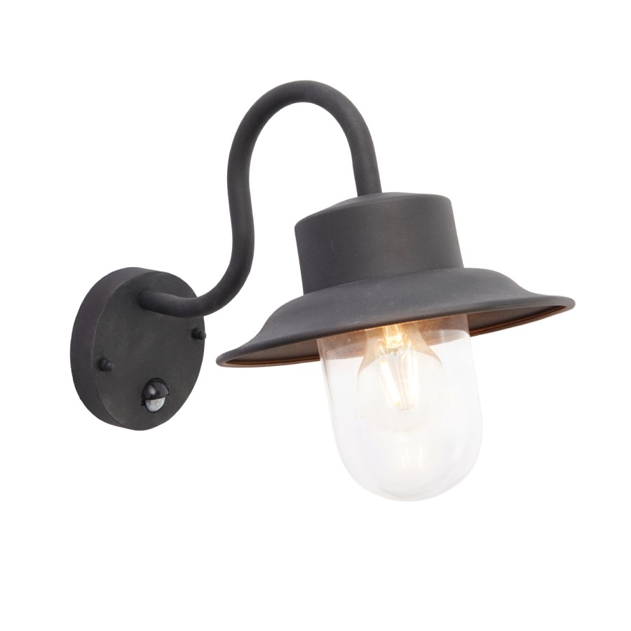 IP44 Black Outdoor Wall Light - Chesham
