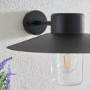IP44 Black Dimmable Outdoor Wall Light - Fenwick