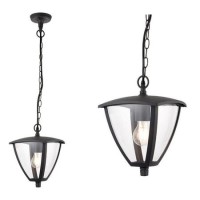 Outdoor Pendant Light in Grey with Chain - Seraph