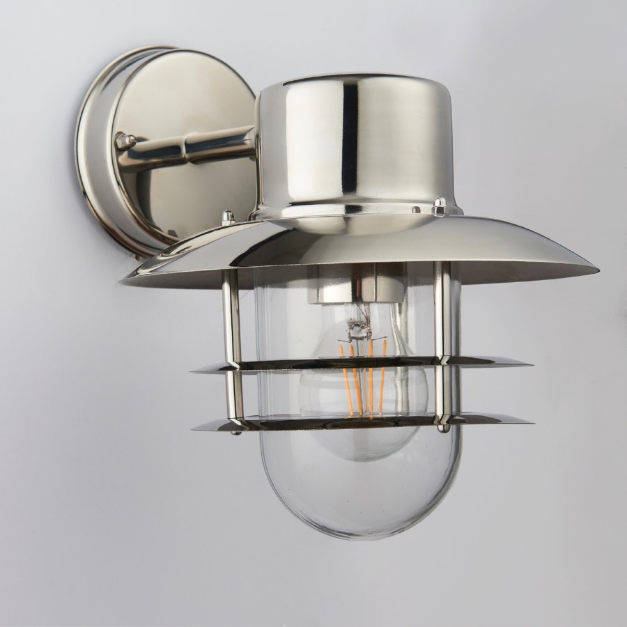 IP44 Stainless Steel Outdoor Wall Lantern - Jenson