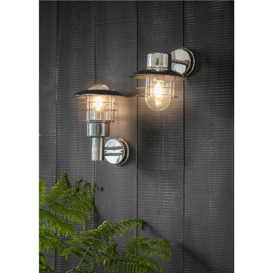 IP44 Stainless Steel Outdoor Wall Light - Dexter