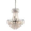 Amadis 6 Light Chandelier with Chrome Plate &amp; Clear Glass Finish
