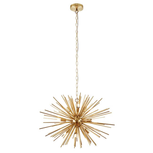 GRADE A2 - 9 Light Gold Sputnik Chandelier - Orta