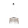 Round Chrome Chain Pendant Light - Zelma