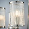Easton Semi Flush Ceiling Light with 6 Lights &amp; Clear Bubbled Glass Finish
