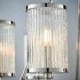 Easton Semi Flush Ceiling Light with 6 Lights & Clear Bubbled Glass Finish