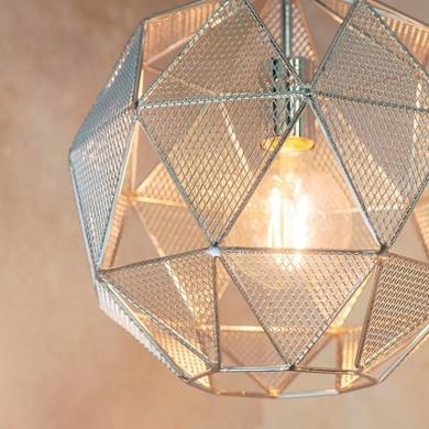 Chrome Geometric Pendant Light - Armour