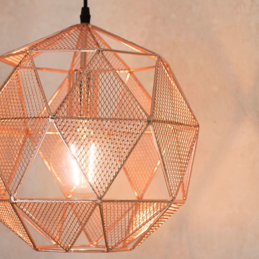 Chrome Geometric Pendant Light - Armour