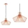 GRADE A1 - Rose Gold Metal Wire Pendant Light - Kimberley