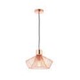 GRADE A1 - Rose Gold Metal Wire Pendant Light - Kimberley