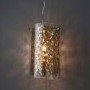 Pendant Light with Brass Plate & Clear Glass - Lacy
