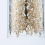 Pendant Light with Brass Plate & Clear Glass - Lacy