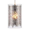 Pendant Light with Chrome Plate &amp; Glass Finish - Lacy