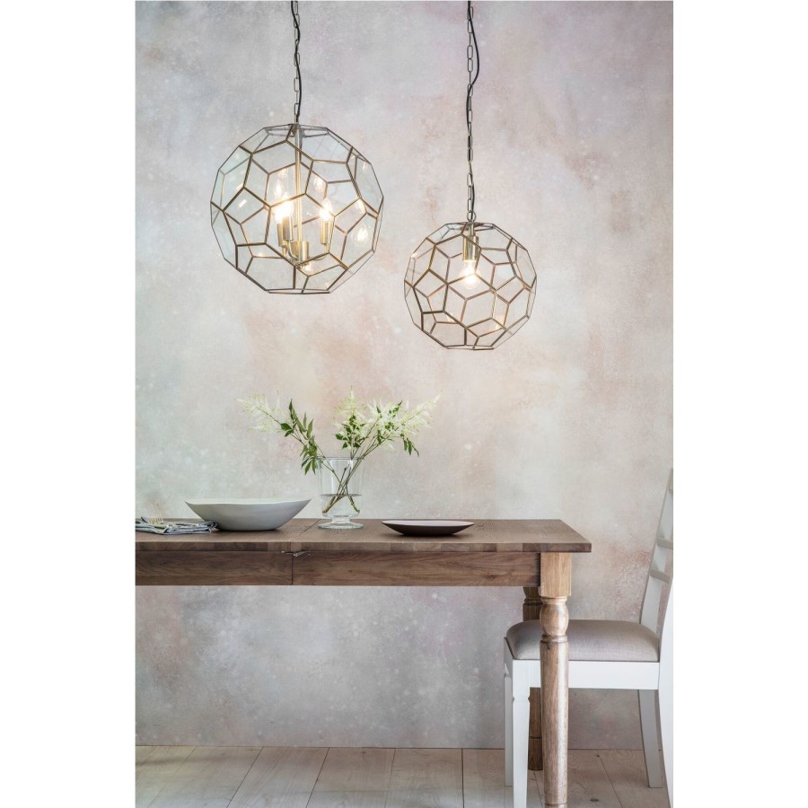 Antique Brass Geometric Pendant - Miele