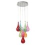 Hanging Light with 10 Coloured Pendants - Niro