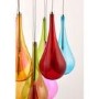 Hanging Light with 10 Coloured Pendants - Niro