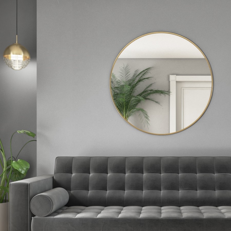 Ribbed Glass & Gold Ball Pendant Light - Paloma