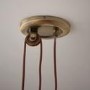 Antique Brass Ceiling Light - Polka Rise & Fall