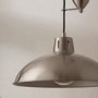 Chrome Pendant Light with Satin Nickel Finish - Polka Rise & Fall