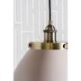 Pendant Light in Taupe & Antique Brass - Franklin