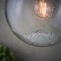 Harbour Ceiling Pendant Light with Chrome Plate & Clear Bubbled Glass Finish