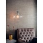 Harbour Ceiling Pendant Light with Chrome Plate & Clear Bubbled Glass Finish