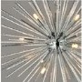 Chrome Pendant Light with Textured Metal Rods - Lena 