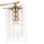 Alda 3 Antique Brass Semi Flush Ceiling Light