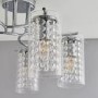 Alda 5 Light Semi Flush Ceiling Light with Chrome & Clear Glass Finish