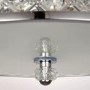 Semi Flush Light in Chrome with Clear Crystal Glass Finish - Hudson