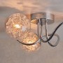 3 Light Chrome Semi Flush Ceiling Mount - Auria