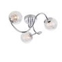 3 Light Chrome Semi Flush Ceiling Mount - Auria