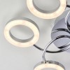LED Semi Flush Ceiling Light in Chrome - Hoopla